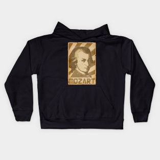 Mozart Retro Propaganda Kids Hoodie